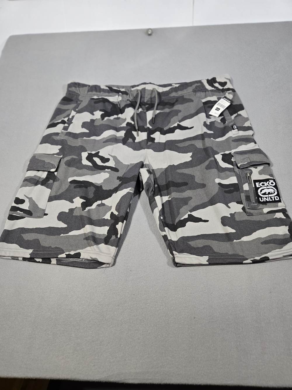 Ecko Unltd Men’s Gray Camo Cargo Shorts 4x - Picture 1 of 8
